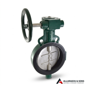 Butterfly Valve Wafer Type PN 1.6 with S.S 304 Disc Gear Operated