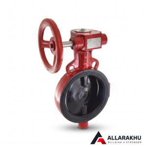 Butterfly Valve Wafer Type PN 2.5 with S.G Iron Disc Gear Operated