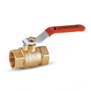 Forged brass ball valve for industrial piping applications
