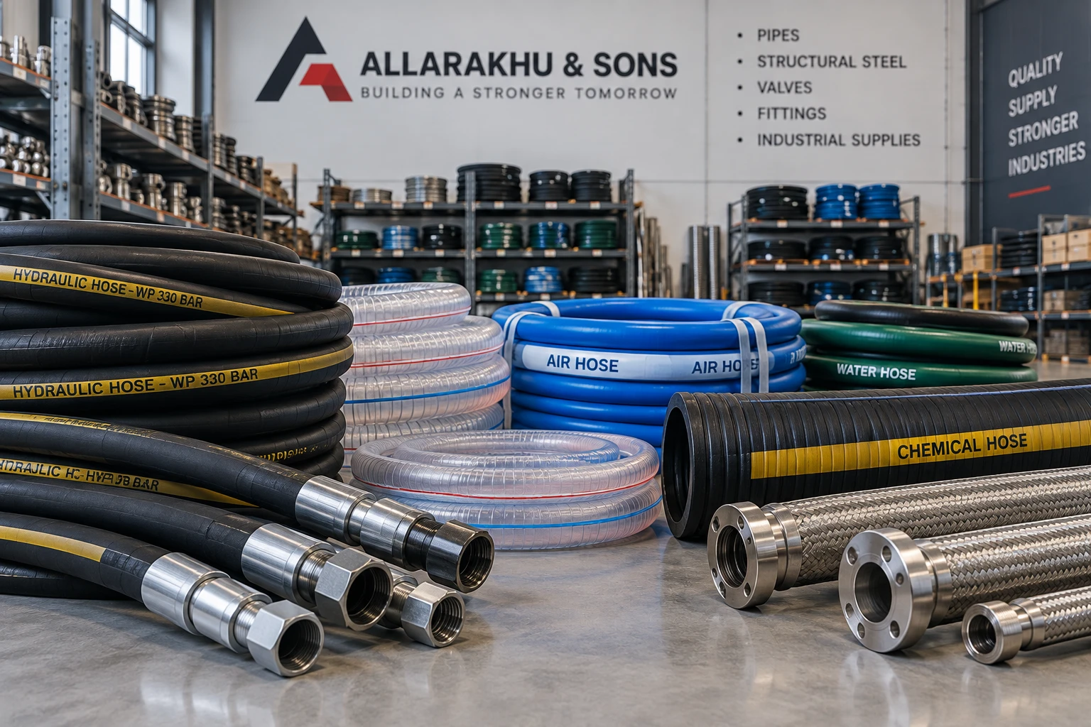 Industrial Hoses Supplier in Surat - Allarakhu and Sons
